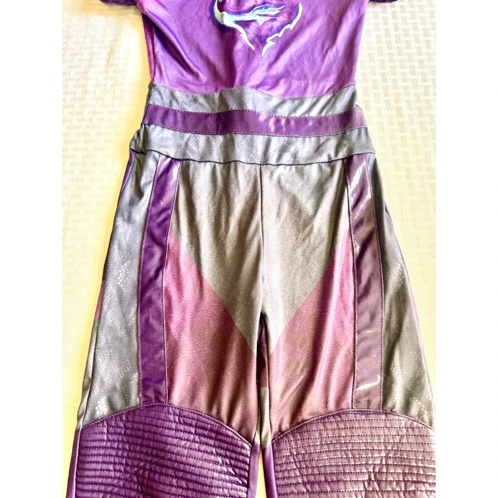 Disney Descendants 3 Mal Costume Jumpsuit Purple VK Cosplay Girls Small Spirit
